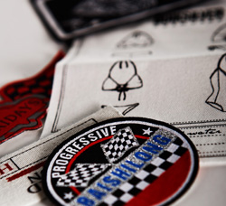 Broderet badge