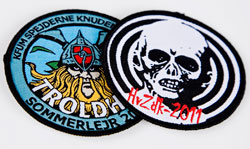 Broderet badge