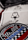 Broderet badge