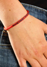 Runda festivalarmband med metallring
