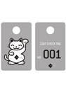 Reusable cloakroom labels
