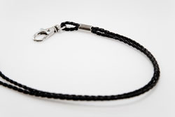 L&aelig;der Keyhanger flettet