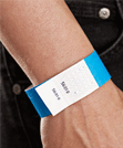 Disposable paper wristband