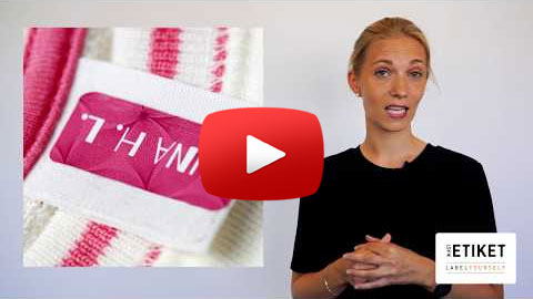 Mærkater til tøj - Alle former for labels til tøj - nu! →