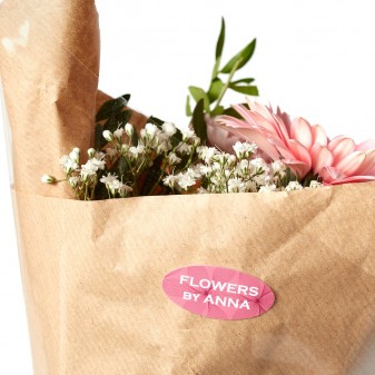 Klistermærker til blomsterbuketter