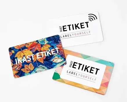 Plastkort með RFID- eða NFC-flögum