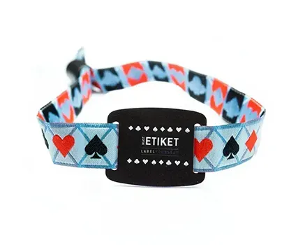 Festivalbändchen mit hartem RFID-Tag