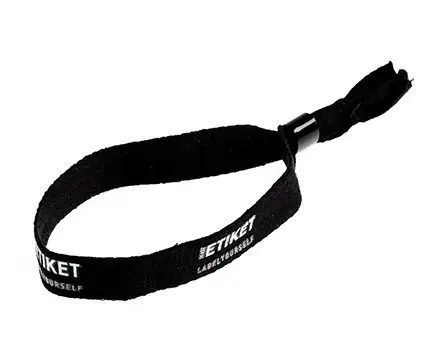 Bæredygtigt festivalarmbånd i økologisk bomuld