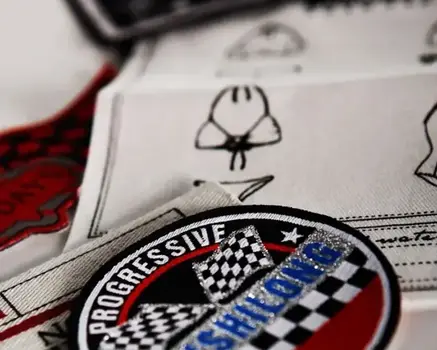 Broderet badge