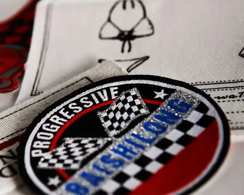 Broderet badge