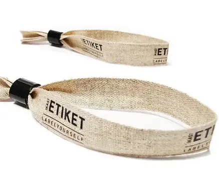 Festivalarmbånd i hør
