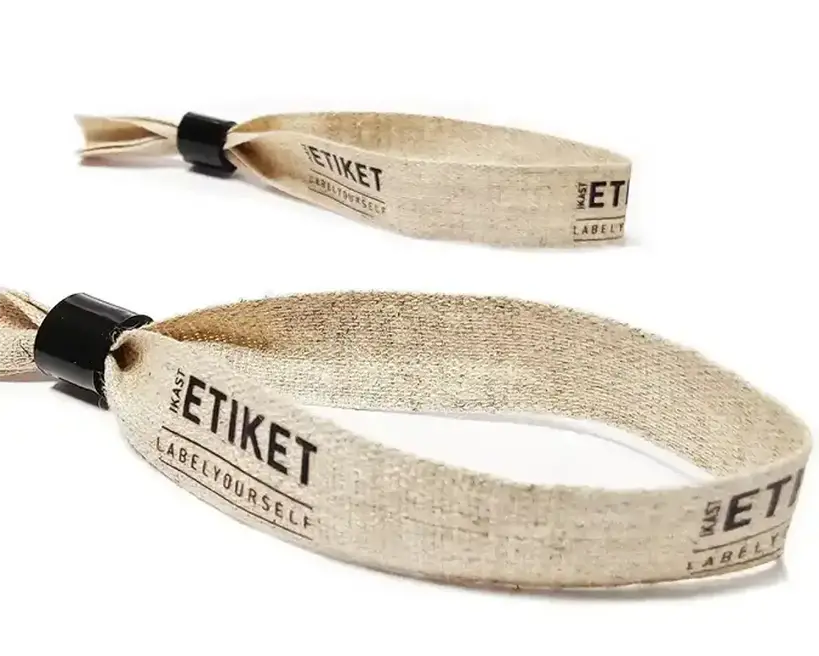 Festivalarmbånd i hør