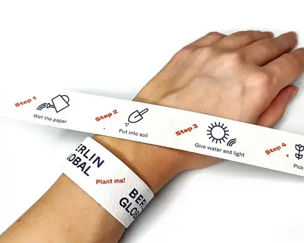 Festivalarmbånd med frø