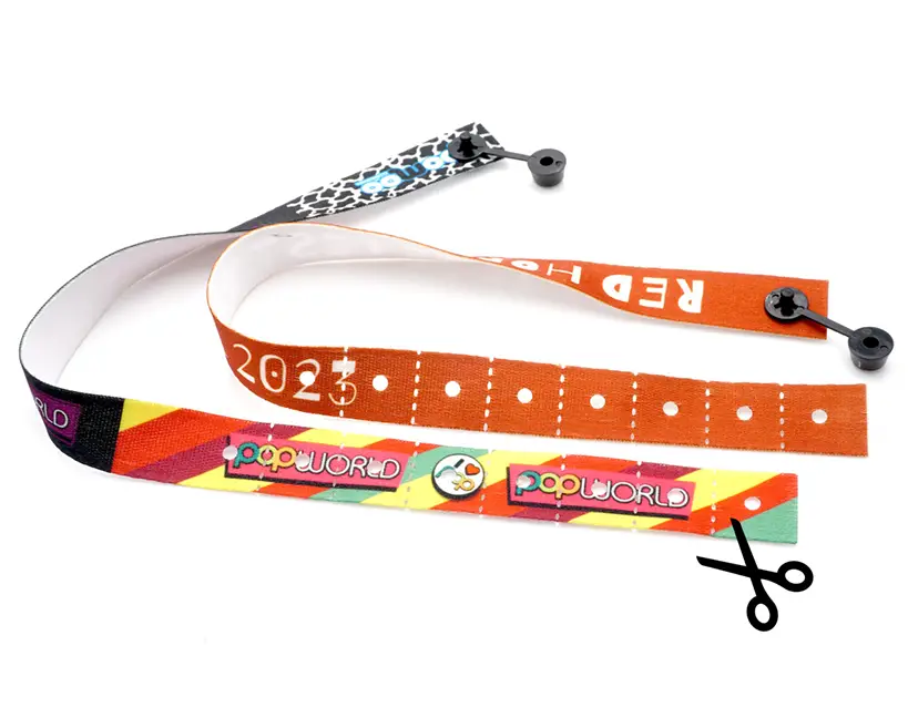 Festivalarmbånd med kliklukning