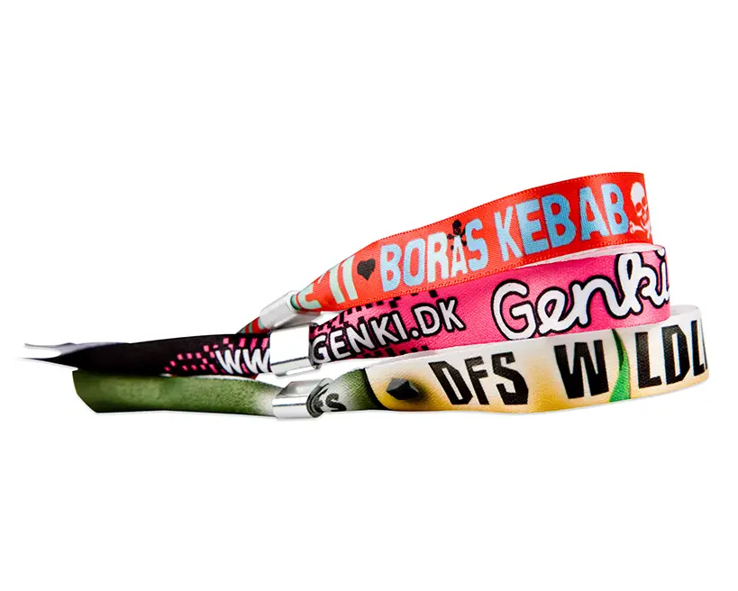 Festivalarmbånd med metallukning | Sikker adgangskontrol
