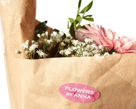 Klistermærker til blomsterbuketter