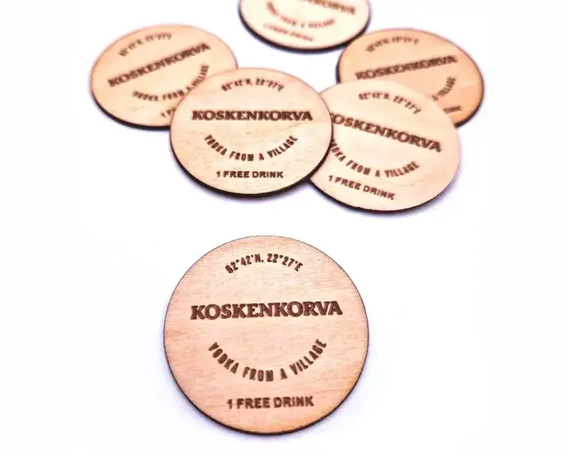 RFID/NFC-tag plade i træ eller PVC