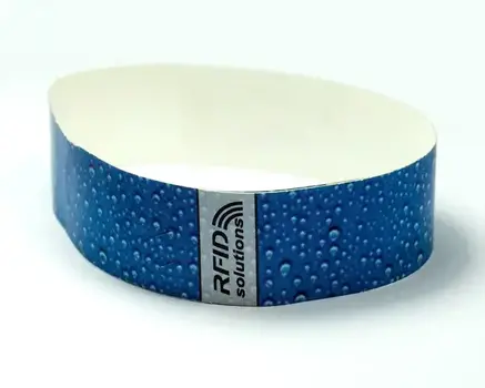 Tyvek wristband with RFID tag