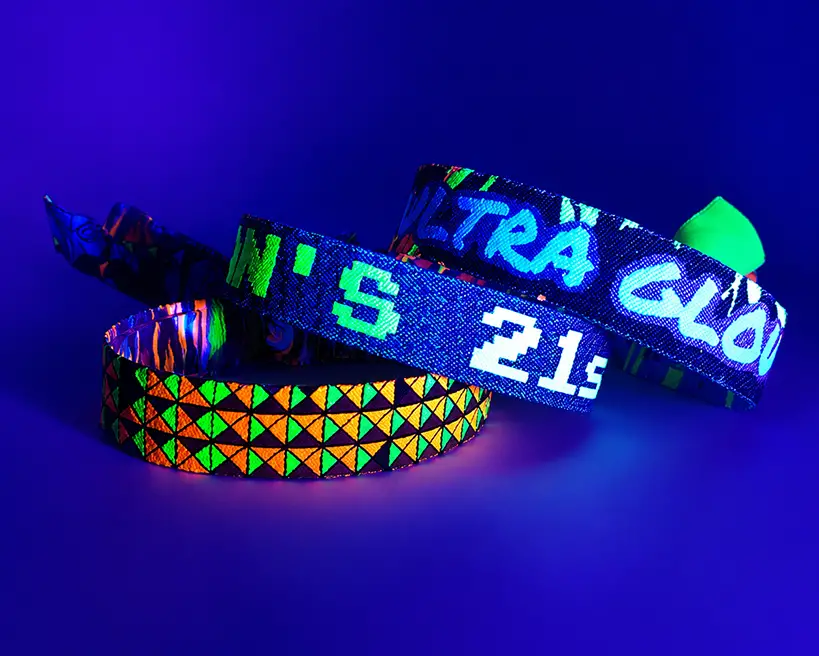 Festivalarmbånd med selvlysende effekt