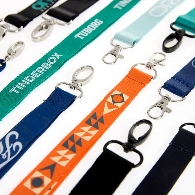 Transfer/digital printed lanyards