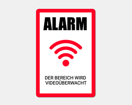 Alarmaufkleber