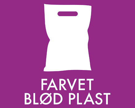 Farvet blød plast