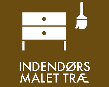 Indendørs malet træ