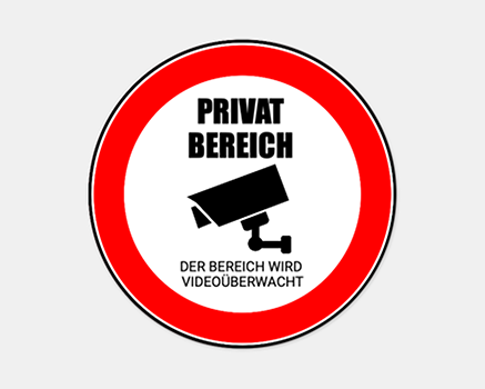Privatgelände-Aufkleber