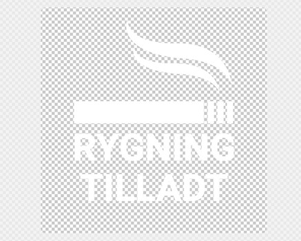 Rygning tilladt klistermærke