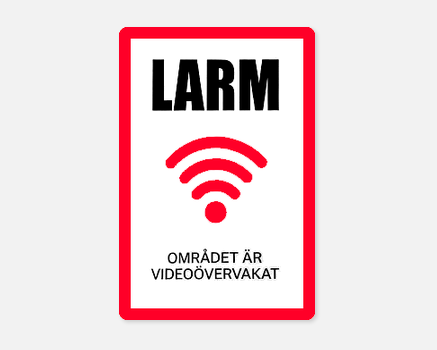 Alarmklistermärke