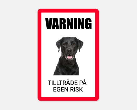 Vakthundsklistermärke