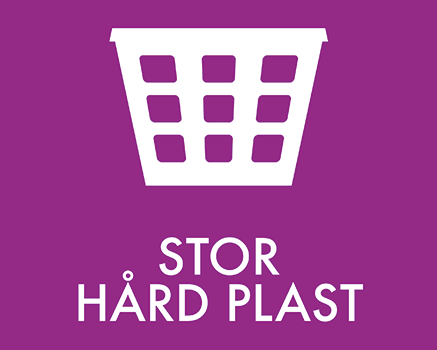 Stor hård plast