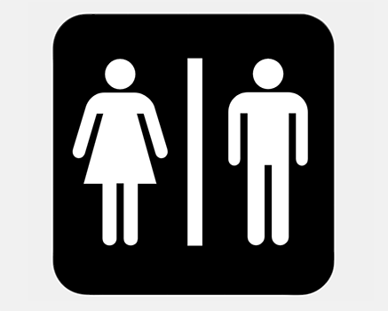 WC skilt unisex