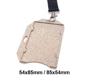 Kortholder i bioplast stående/liggende 85x54 mm