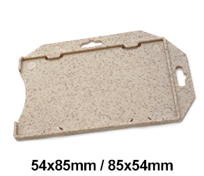 Kortholder i bioplast stående/liggende 54x85mm / 85x54mm - Kortholder i bioplast stående/liggende
