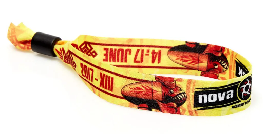 trykte festivalarmbånd