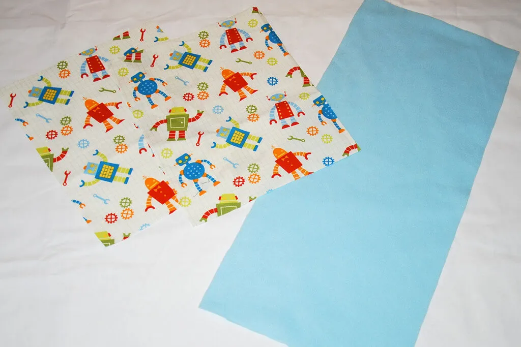 Tre stykker stof til iPad cover