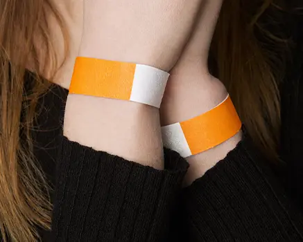 Neonorange papirarmbånd
