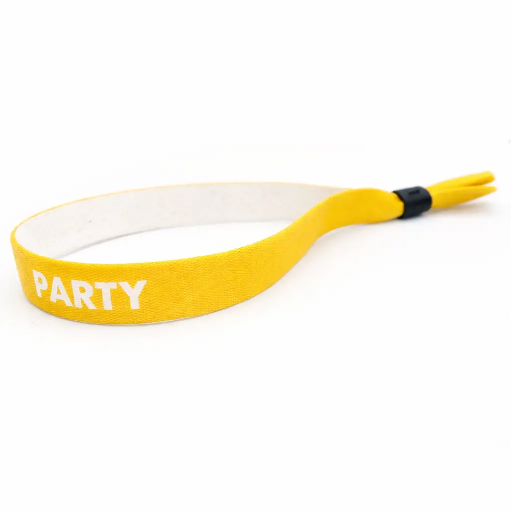 Solgule festivalarmbånd