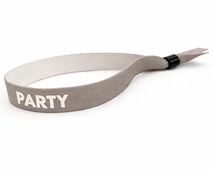 Grå festivalarmbånd