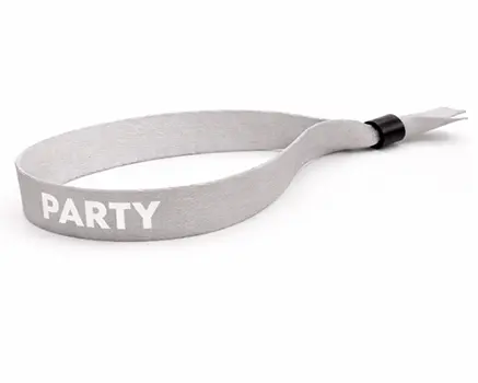 Lysegrå festivalarmbånd