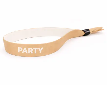 Honningfarvet festivalarmbånd