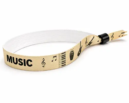 Armbånd til musikfestival i beige