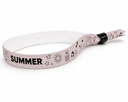 Armbånd til sommerfestival i lyserød