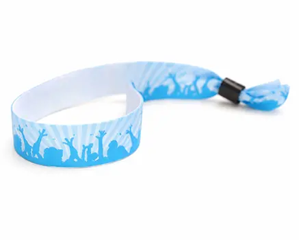 Blå party festivalarmbånd