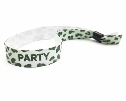 Grønne leopard festivalarmbånd