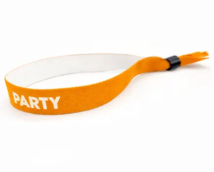 Abrikosorange festivalarmbånd