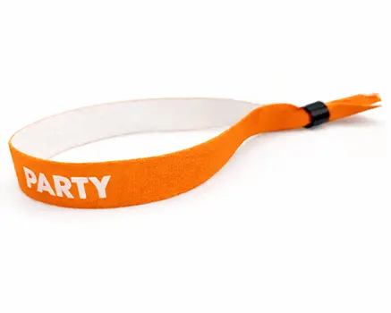 Neonorange festivalarmbånd