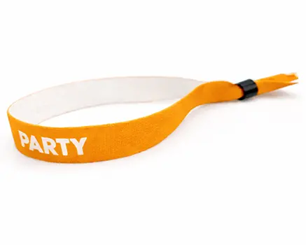 Orange festivalarmbånd