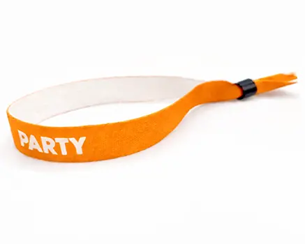Ferskenorange festivalarmbånd